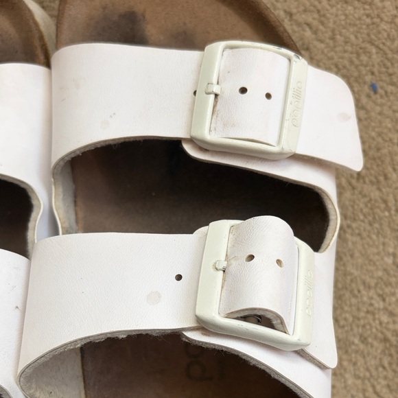 Papillio Birkenstock White Double Strap Sandals - Picture 7 of 9